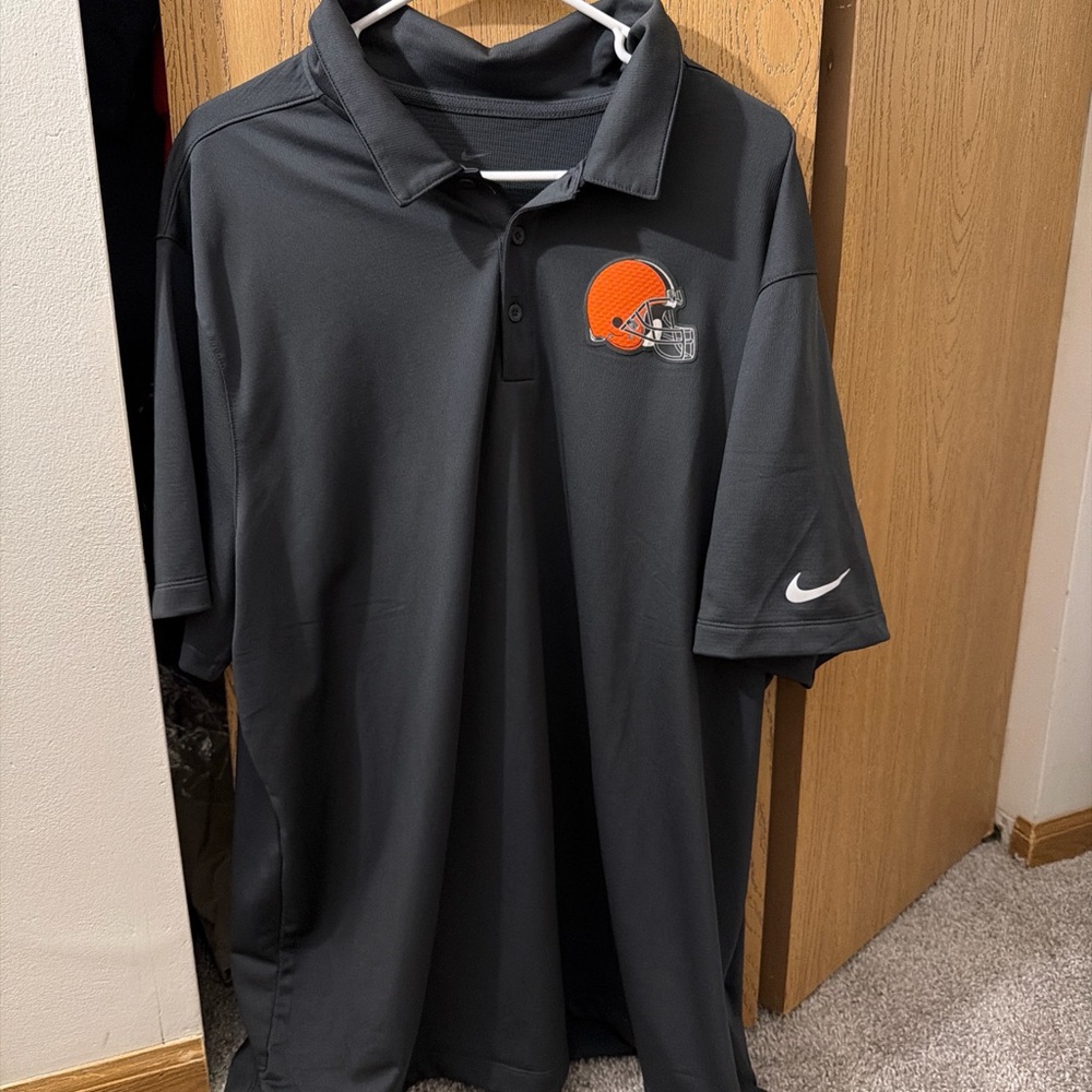 Cleveland Browns Dark Gray Nike Polo Shirt